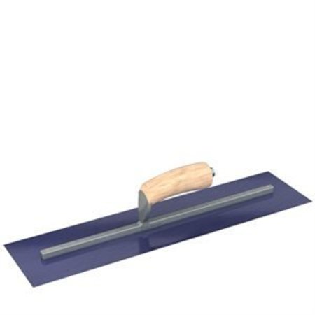 STEEL CITY TROWELS BY BON Bon 66-185 Finish Trowel, Square, Blue Steel, 20 X 5, Wood 66-185